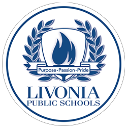 Livonia Public Schools logo on translucent background