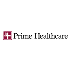 Prime Healthcare logo on translucent background